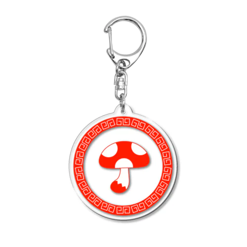 中華風キノコ Acrylic Key Chain