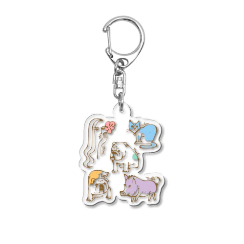 YouTube ミミファミリーメンバー  Acrylic Key Chain
