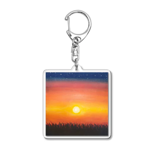 夕陽デザイン Acrylic Key Chain