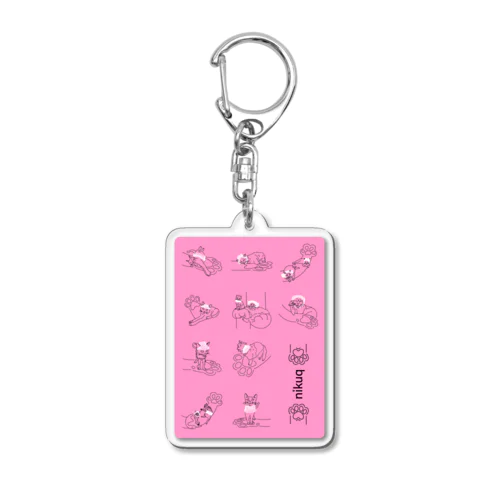 フルーツネットにゃんこ大集合！ Acrylic Key Chain
