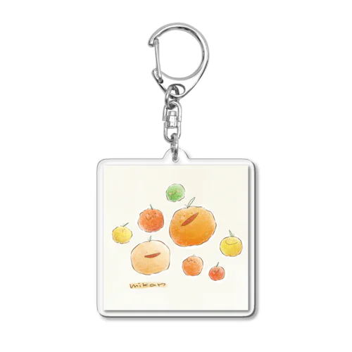 まんまるみかん🍊 Acrylic Key Chain