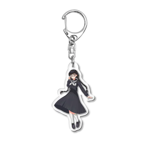 宮間めさの (セーラー服 昭和) Acrylic Key Chain