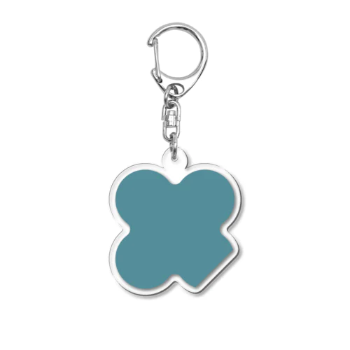 青色クラブロゴ(青色ブルー / #55939F) Acrylic Key Chain