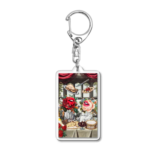 薔薇のランチ Acrylic Key Chain