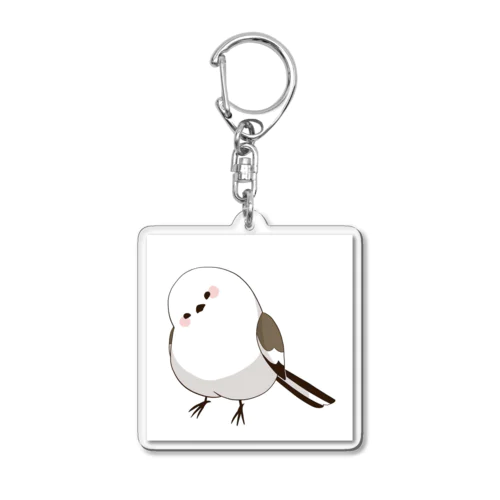 エナガのいる日常（カラー） Acrylic Key Chain