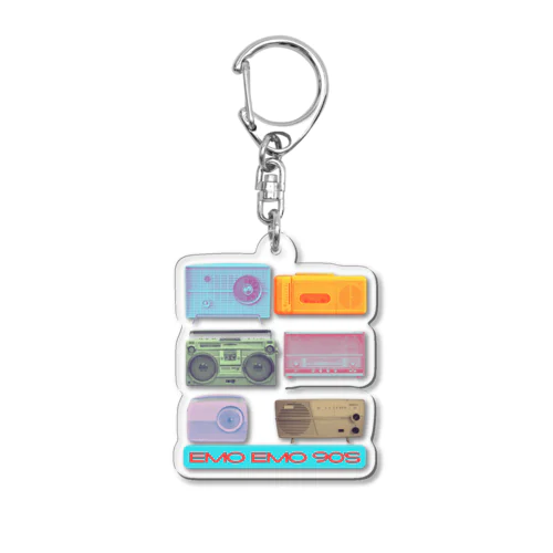 エモエモGW ラジオデザイン Acrylic Key Chain