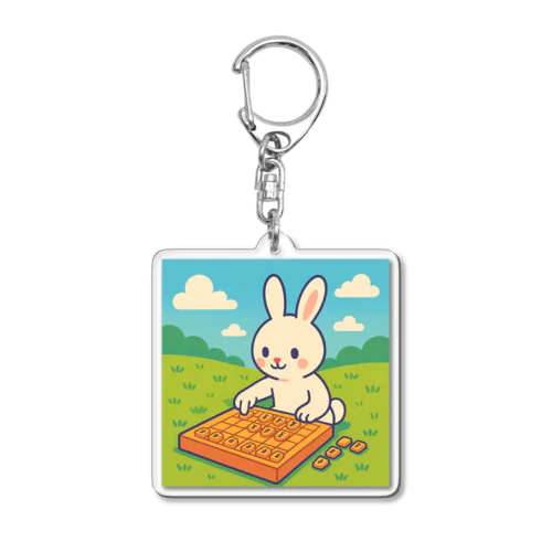 もふもふ棋士の一手 Acrylic Key Chain