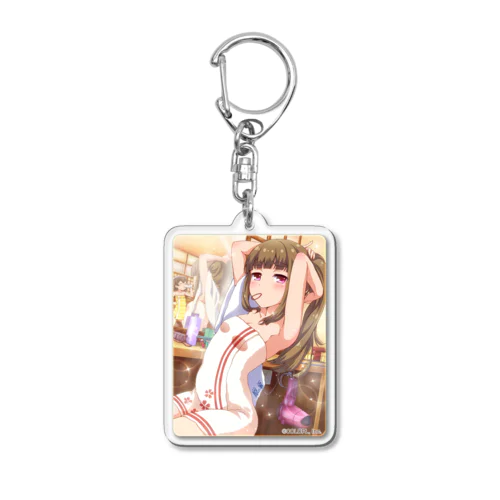 【湯上がり】桜 Acrylic Key Chain