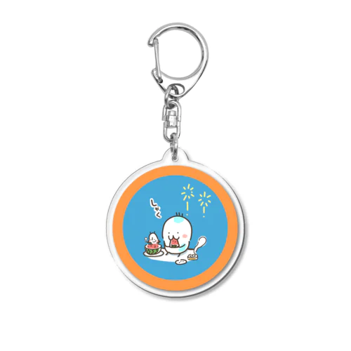 スイカ　しゃく Acrylic Key Chain