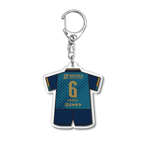 #6 柳田健太 ユニフォーム背中 Acrylic Key Chain