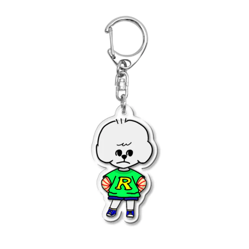 6姉妹のトイプードル　りん Acrylic Key Chain