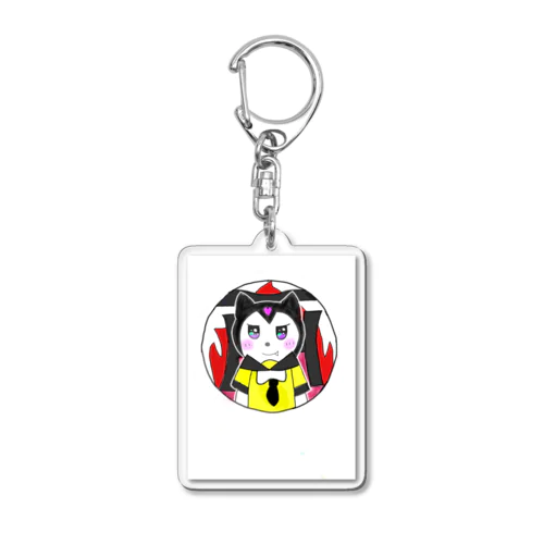 よさこい魂で勝ち抜く梅ちゃん Acrylic Key Chain