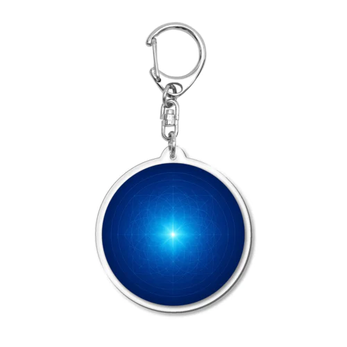 蒼薔薇アートピース ― めざめの光 ― Acrylic Key Chain