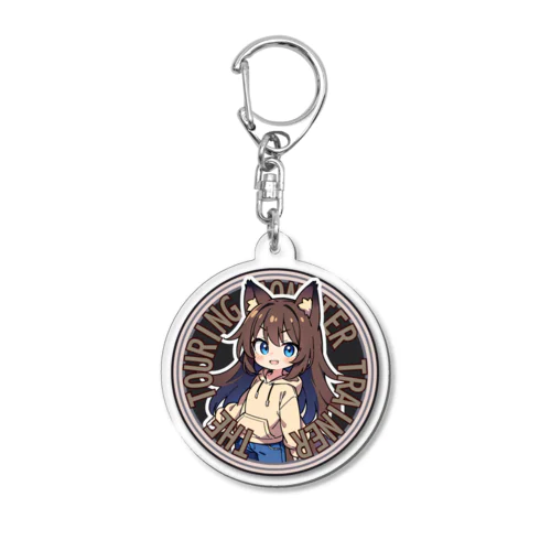 キツネさんエンブレム【Aタイプ】 Acrylic Key Chain