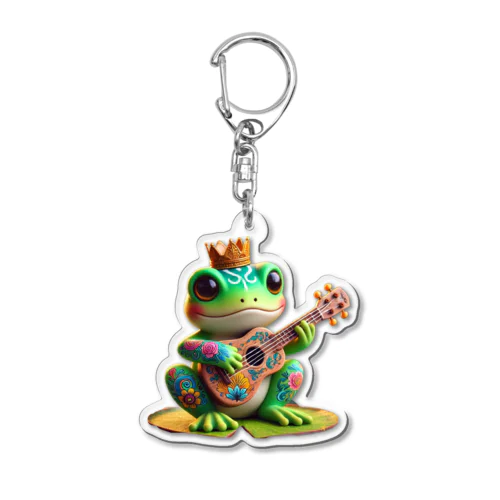 ウクレレカエル（UKULELE FROG） Acrylic Key Chain