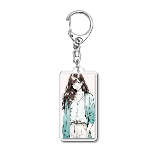 G-penGIRLシリーズ／カーディの午後 Acrylic Key Chain