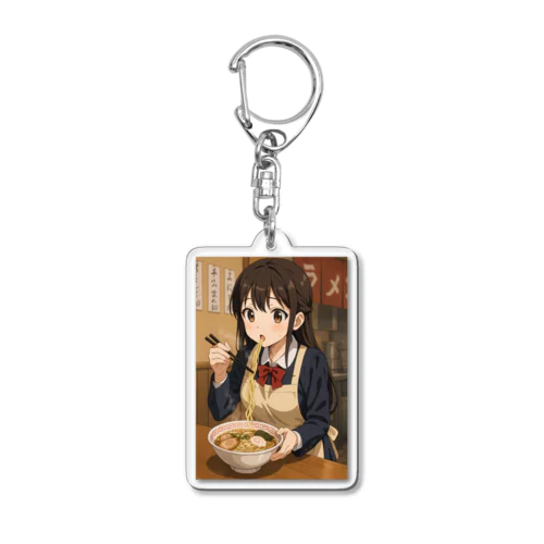 ラーメン女子Tシャツ Acrylic Key Chain