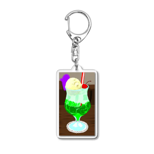 メロンクリームソーダ Acrylic Key Chain