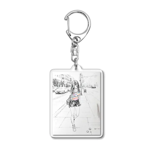 隠れた宝石を探す人 Acrylic Key Chain