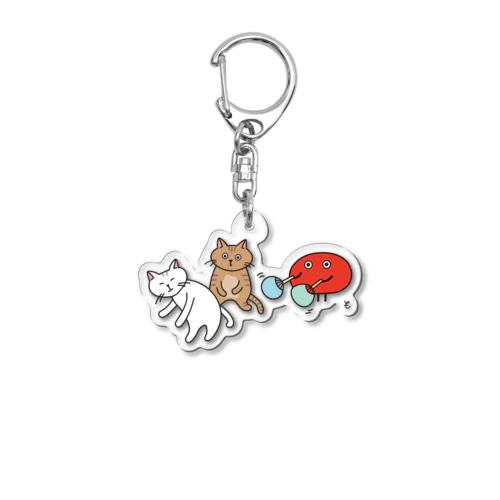 だいずとみゅうと過ごす2025夏 Acrylic Key Chain