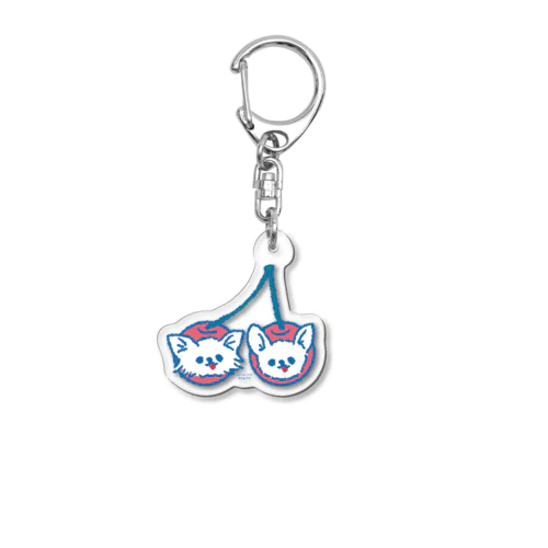 サクランボチワワ　雑貨等　ソライロエンピツ Acrylic Key Chain
