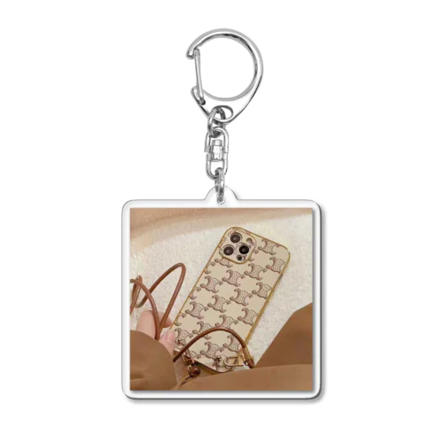 魅力 iphone 17 proケース ブランド 激安 Celine Iphone 16/16 plus ケース 新素材  Acrylic Key Chain