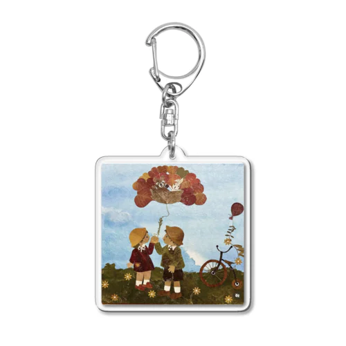 風船のファンタジー Acrylic Key Chain