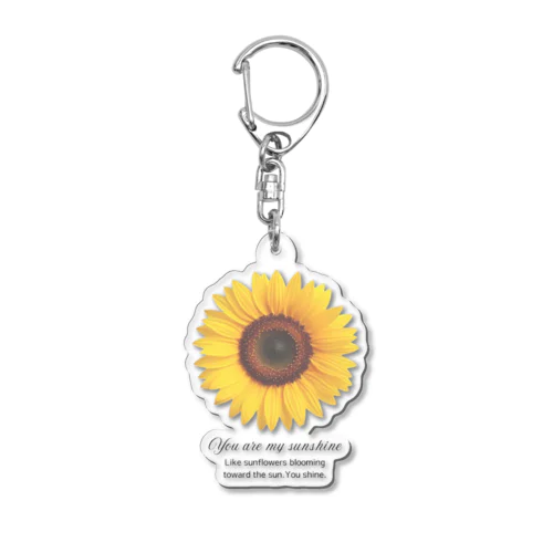 sunflower☆you are my  sunshine Acrylic Key Chain