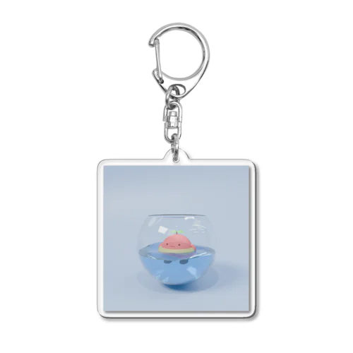 プカプカももケツ Acrylic Key Chain