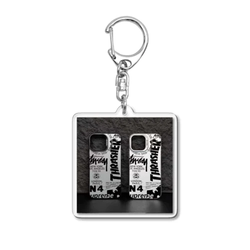  Stussy iphone 17 携帯ケース高品質な素材Supreme パーカー激安 Acrylic Key Chain