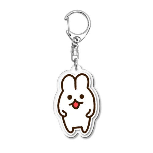 【うさぎ顔シリーズ】ノーマル顔🐰 Acrylic Key Chain