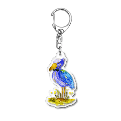 ハシビロコウ先生 Acrylic Key Chain