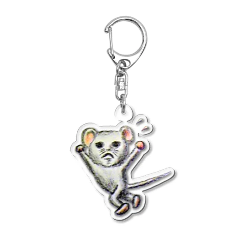 逃げ惑うネズミちゃん（切り抜き）🐭 Acrylic Key Chain
