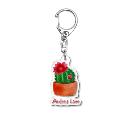 サボテンの花２ Acrylic Key Chain