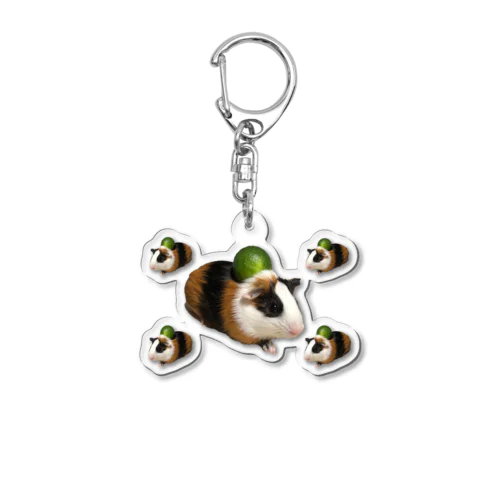 モルモットとカボス Acrylic Key Chain