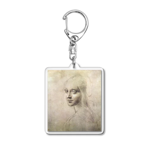 Head of a Girl – Leonardo da Vinci Acrylic Key Chain