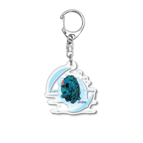 アマビエちゃん(ブルー) Acrylic Key Chain