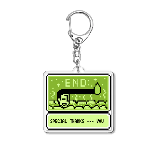 リーゼント燃えてるよ　エンディング画面 Acrylic Key Chain