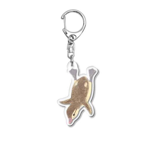 jumping duckling A Acrylic Key Chain
