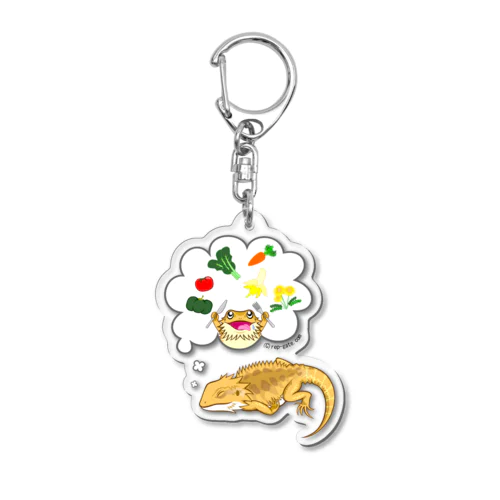 夢見るフトアゴちゃんアクキー Acrylic Key Chain