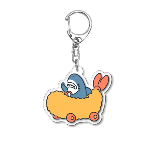エビフライレーシングサメ Acrylic Key Chain