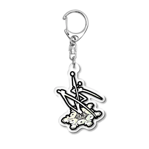 Snowflake Soldier (Dual swords) Acrylic Key Chain
