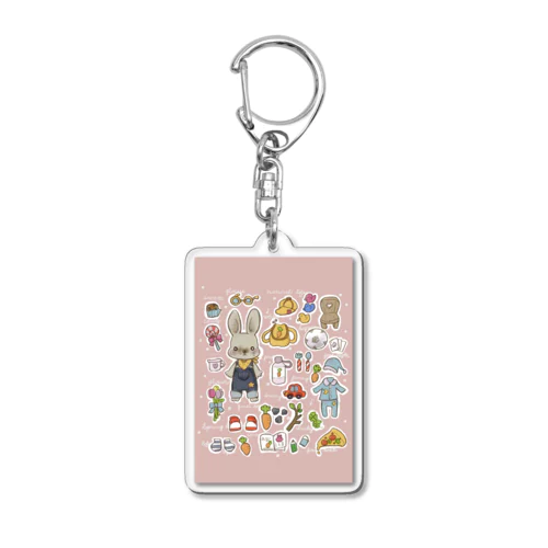 うさぎの暮らし Acrylic Key Chain