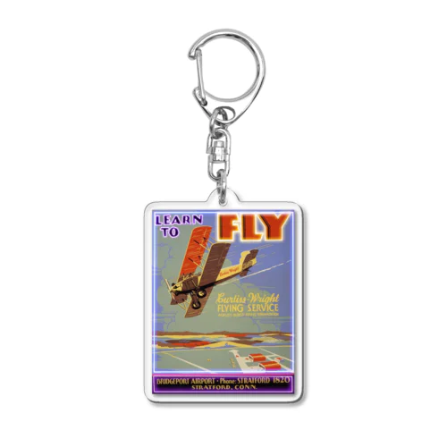 ネオン飛行機.neo Acrylic Key Chain