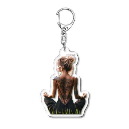 瞑想 Acrylic Key Chain