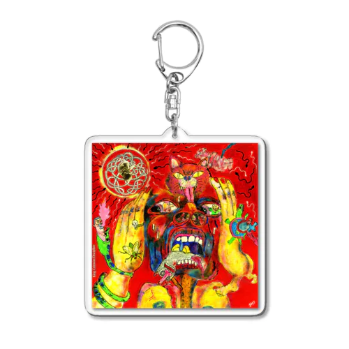 King crimson Discipline Acrylic Key Chain