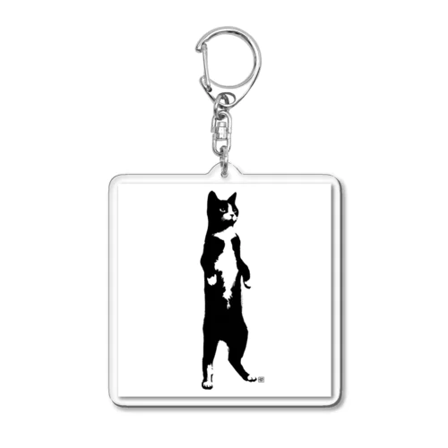 墨絵ねこ（その3） Acrylic Key Chain