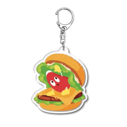 ケチャップくんバーガー Acrylic Key Chain