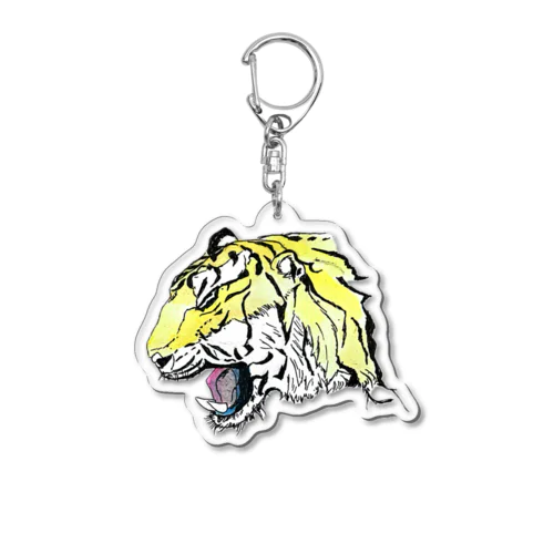いかつい虎 Acrylic Key Chain