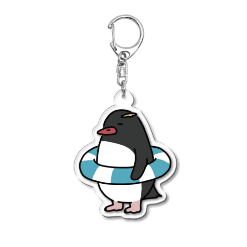 浮き輪ペンギン Acrylic Key Chain